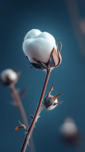 Photo beauty of cotton in full bloom