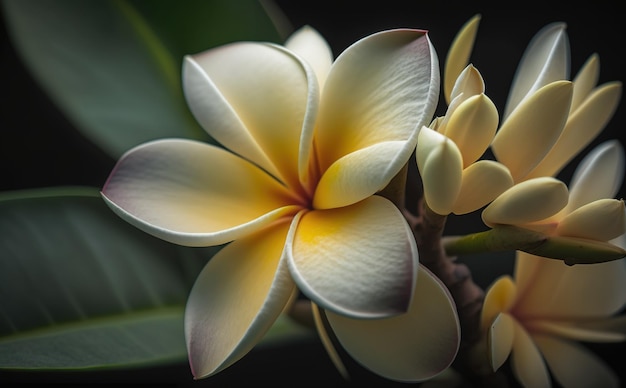 a beauty frangipani flower photo