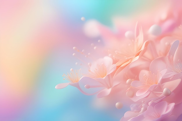 Beauty pastel color floral background