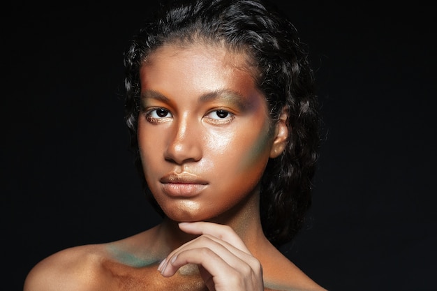 Beauty portrait of american young woman