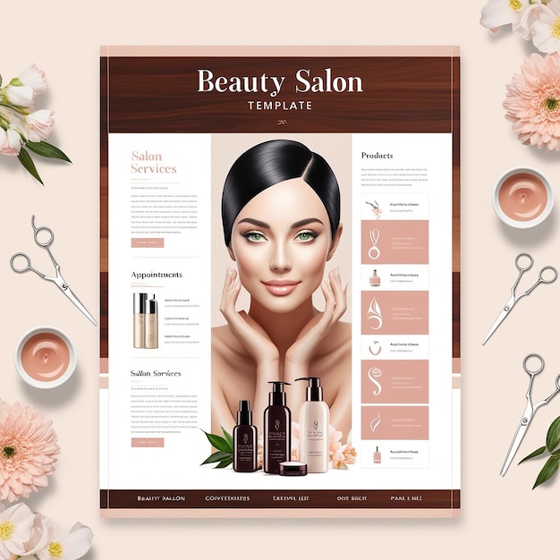 Beauty salon template design