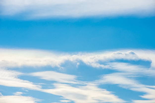 The beauty of the sky with clouds and the sun.