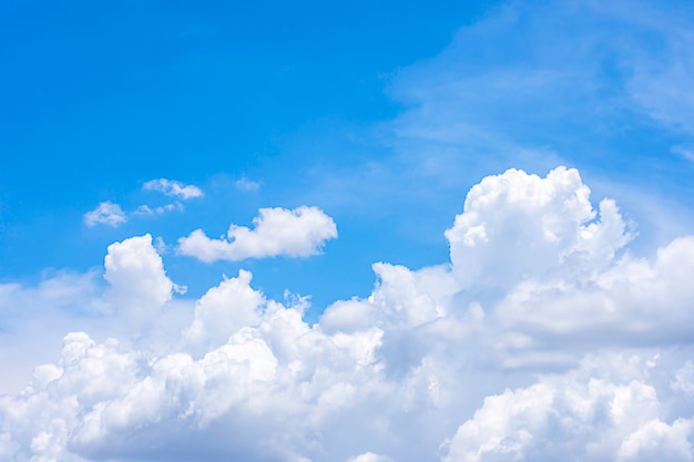 The beauty of the sky with clouds and the sun.