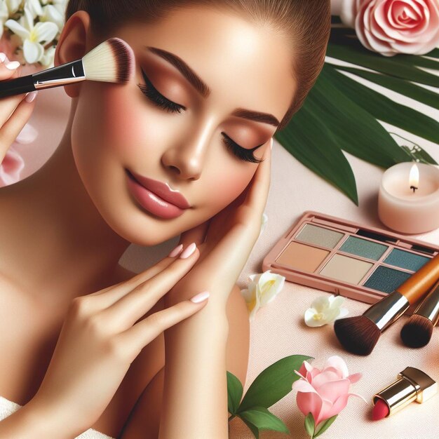 Beauty spa girl image