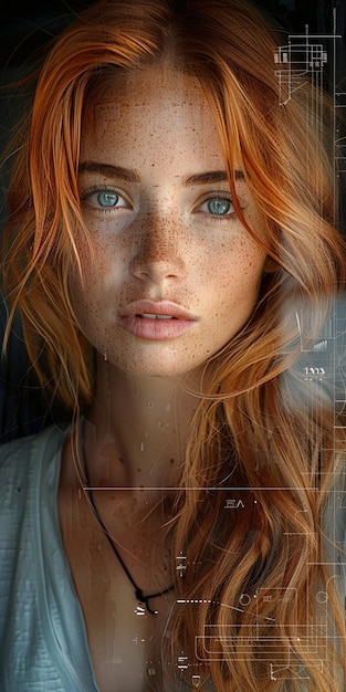 the beauty of a woman with freckles