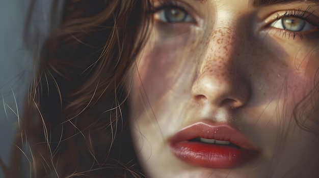 beautyful girl in gallery Generative AI