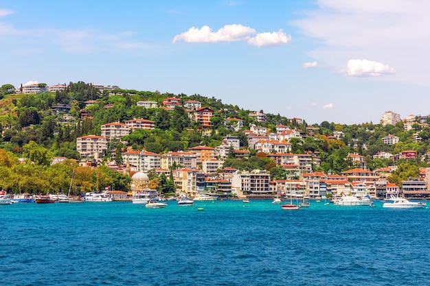 Bebek neighborhood on the bank of the Bosphorus Straight Istanbul Turkey