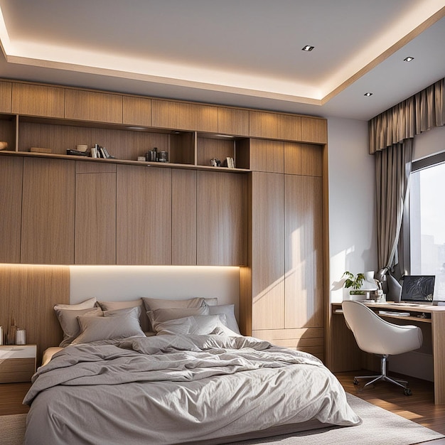 Bedroom interior home house hotel design architecture