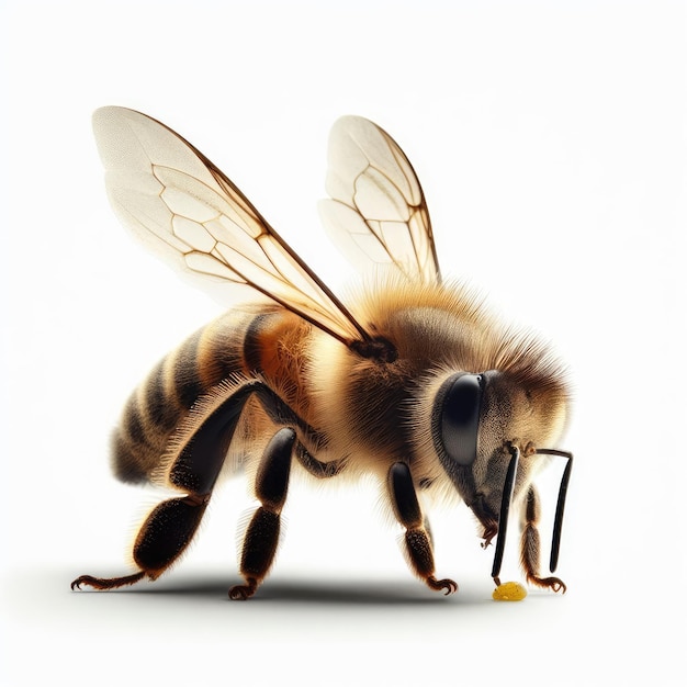 bee isolated on a white background