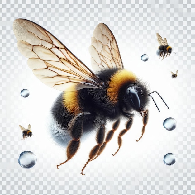 a bee with a yellow body and the words bumblebee on the bottom