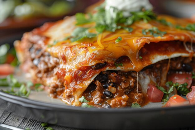 Beef and Black Bean Enchiladas