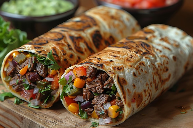 Beef Burrito with Crispy Lettuce