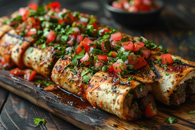 Beef Burrito with Fresh Tomato Salsa