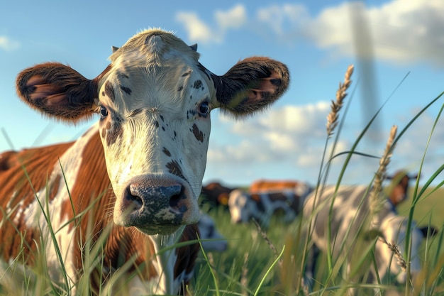 Beef cattle grazing on Australian ranch various breeds