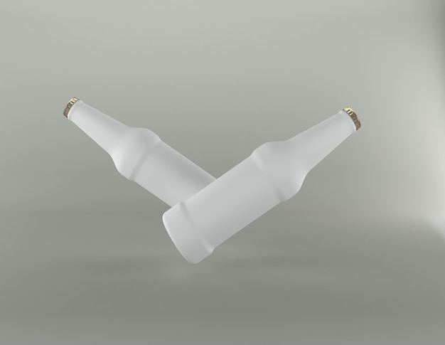 Beer Alcohol Beverages Bottle 3D Rendered illustration