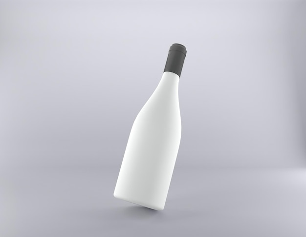 Beer Alcohol juice and Beverages Bottle 3D Rendered illustration