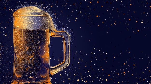 Photo beer background for graphic design