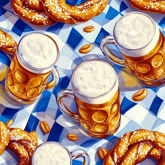 Beer and Pretzel Pattern