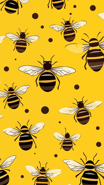 Bees Honeycomb Texture Pattern Wallpaper Cover and Screen for Smartphone Cell Phone Computer