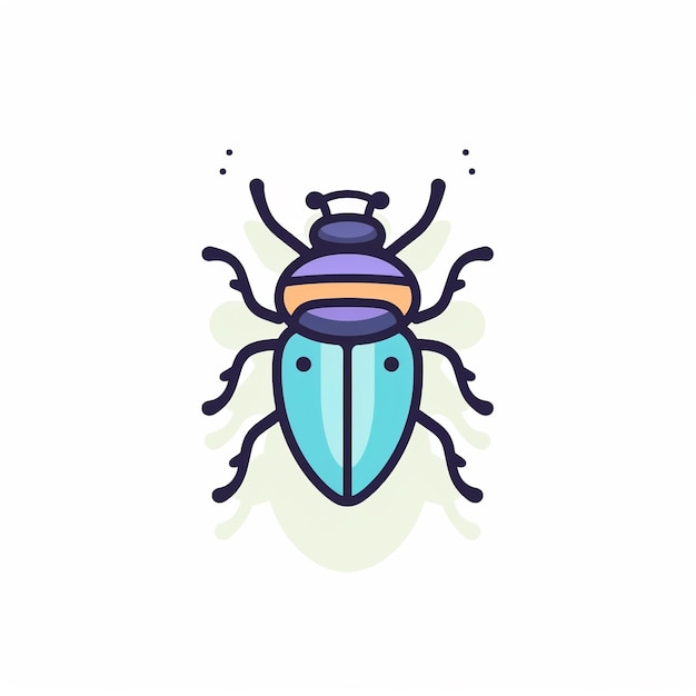 Beetle Icon Insect and Nature Symbol Art Logo Illustration