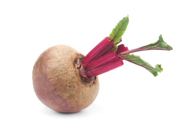 Beetroot isolated closeup on white background