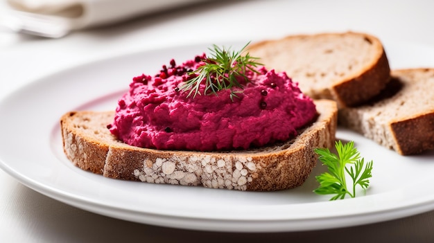 Beetroot Spread with Bread