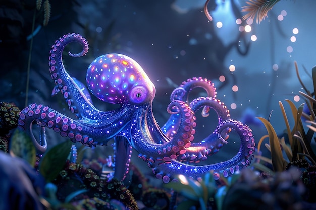 Behold the ethereal beauty of an otherworldly octo generative ai