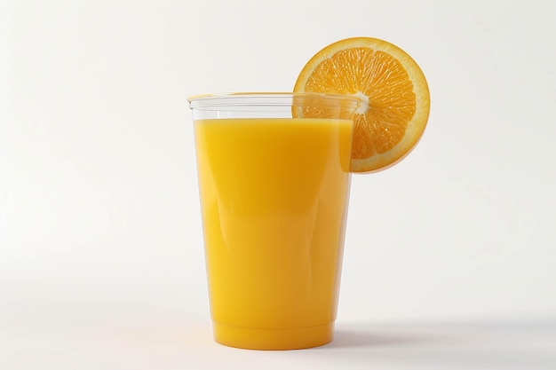 Behold the lifelike depiction of a cup of orange juice in a digital world illustrating environmental