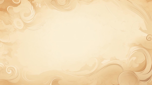 A beige background with swirls and waves