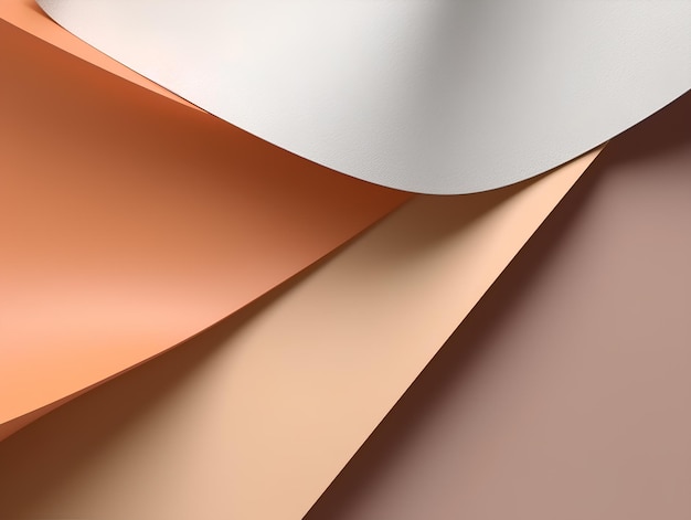 beige brown white paper sheets Abstract wallpaper AI