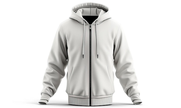 Beige hoodie template Hoodie sweatshirt long sleeve with clipping path hoody for design mockup for