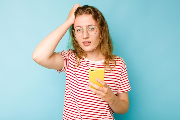 Photo being shocked she has remembered important meeting