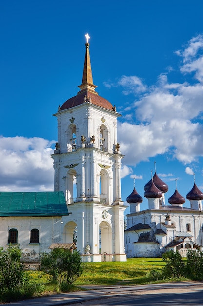 Belfry on the Cathedral Square. Kargopol, Arkhangelsk Region, Russia