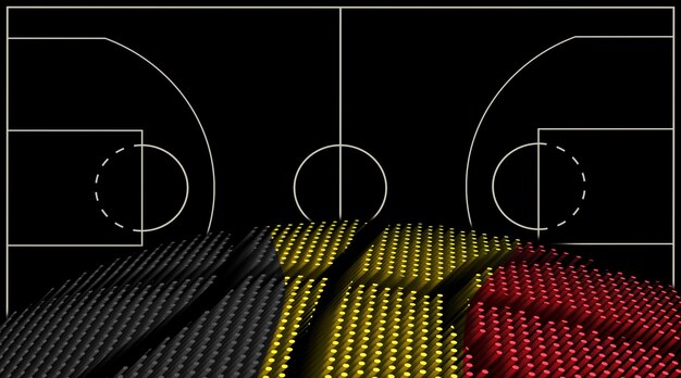 Belgium Basketball court background Basketball Ball