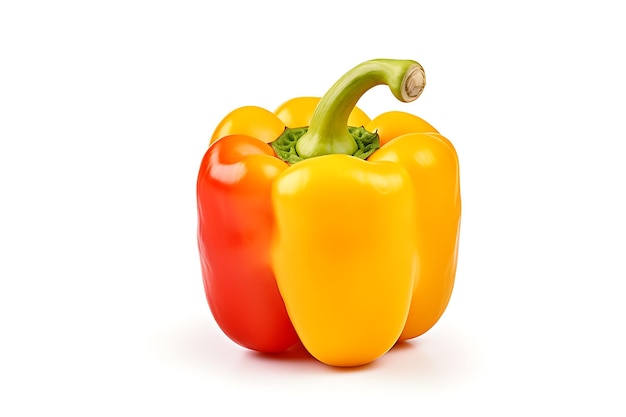 Bell pepper fruit isolated on white background