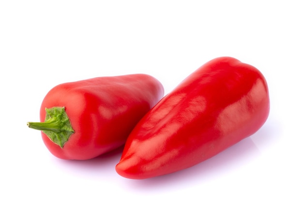 Bell peppers isolated on white background