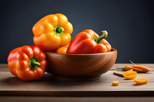 bell peppers on the table