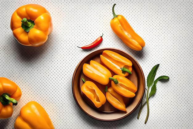 bell peppers on the table