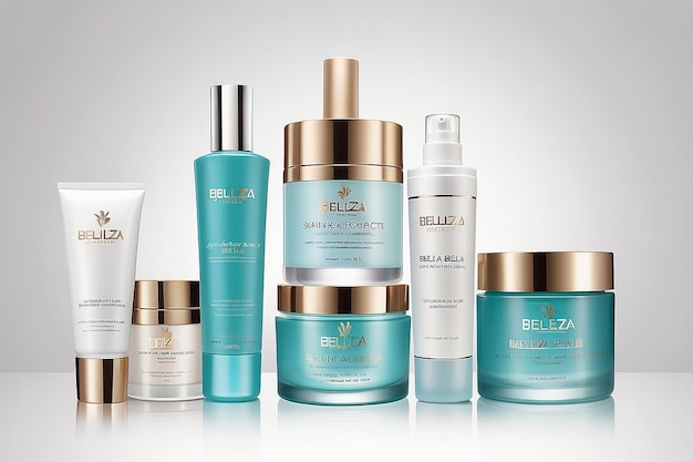 Belleza label skin care health cosmetics