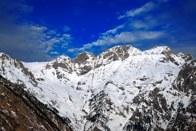 Benasque Cerler mountains in Pyrenees Huesca Spain