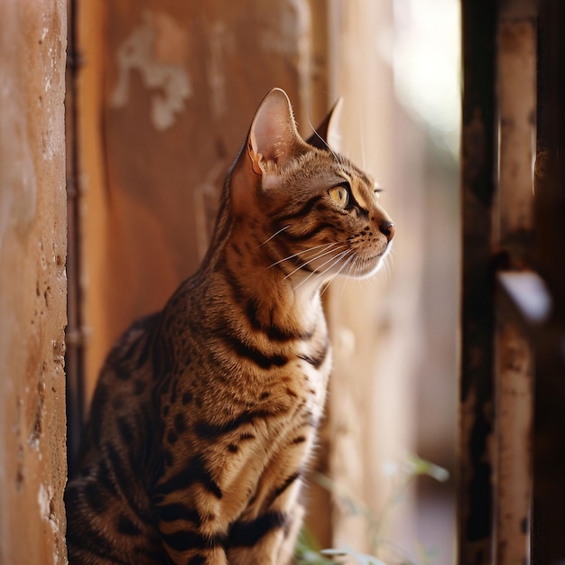 Bengal Cat by Window