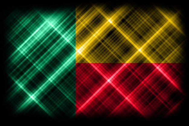 Benin flag, national flag, modern flag background