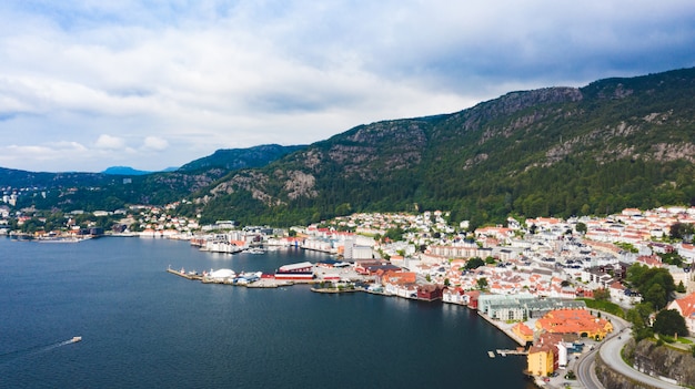 Bergen Norway Bay with Boats