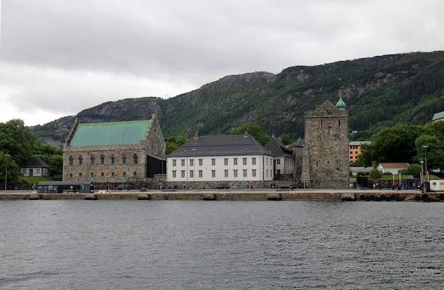 Bergenhus Fortress in Bergen city Norway