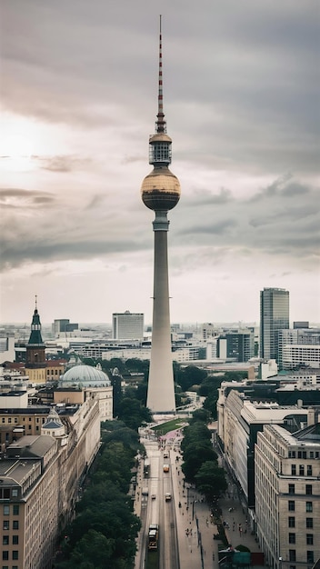 Berlin Television Tower Fernsehturm Berlin in Berlin Mitte