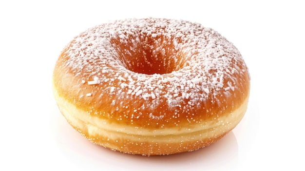 Berliner doughnut isolated against white