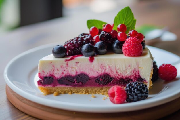 Berry cheesecake Generate Ai