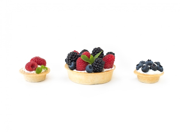 Berry and ricotta tarts