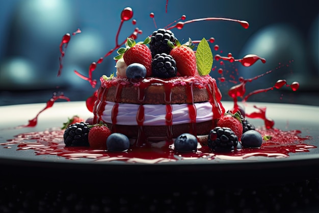 Berrylicious Delights Exploring Gourmet Sweetness with Generative AI