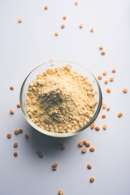 Besan, Gram or chickpea flour is a pulse flour made from a variety of ground chickpea known as Bengal gram. popular ingredient for Pakora, pakoda or bajji snack